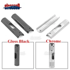 Black Chrome 1'' To 1-1/4" 1.25" Bar Handlebar Riser Adapter For Harley 1" Clamp