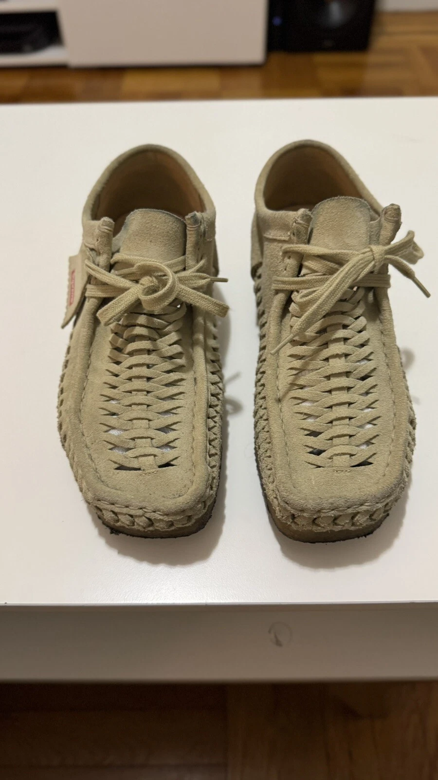 Supreme x Clarks Wallabee tissé original beige US M 8