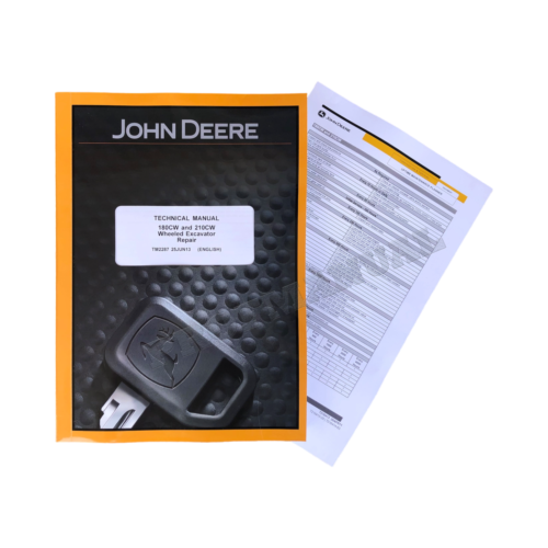 JOHN DEERE 180CW 210CW EXCAVATOR REPAIR SERVICE MANUAL+ !BONUS! - Picture 1 of 6