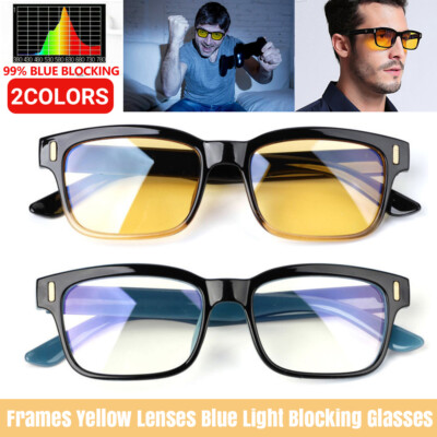 Blaulicht blockierende Brille Computer Gaming Blendschutz Anti UV Brille Filter UK