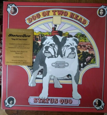 NEW Status Quo Lp Dog Of Two Head RED Limited Ed or 1500 Color 180g VINYL NEW