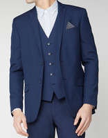 Limehaus Slim Fit Navy Suit Jacket Size 42 Reg Blazer Tapered RRP £95