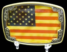 United States American Flag Old Glory Patriotic Bradford Exchange Belt Buckle