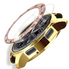 Shatterproof Screen Protector Case Ring Cover for Samsung Gear S3 Frontier R765A