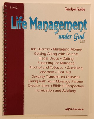 A Beka Life Management Under God 2E Teacher Guide Homeschool Curriculum Book 2nd