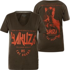 YAKUZA Damen T-Shirt Boobs V Neck GSB-17133 Black Ink Dunkelgrau