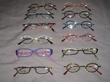 Made with Swarovski Crystal Jeweled Reading Glasses Bling 2.00 Frames NEW 