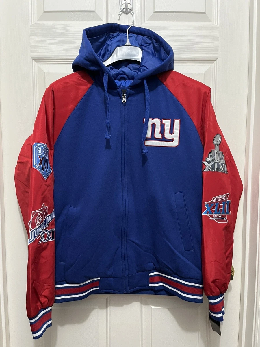 New York Giants スーパーボウルXLVIジャケット Starter Jacket New York Giants Gold Satin Super Bowl XLVI New