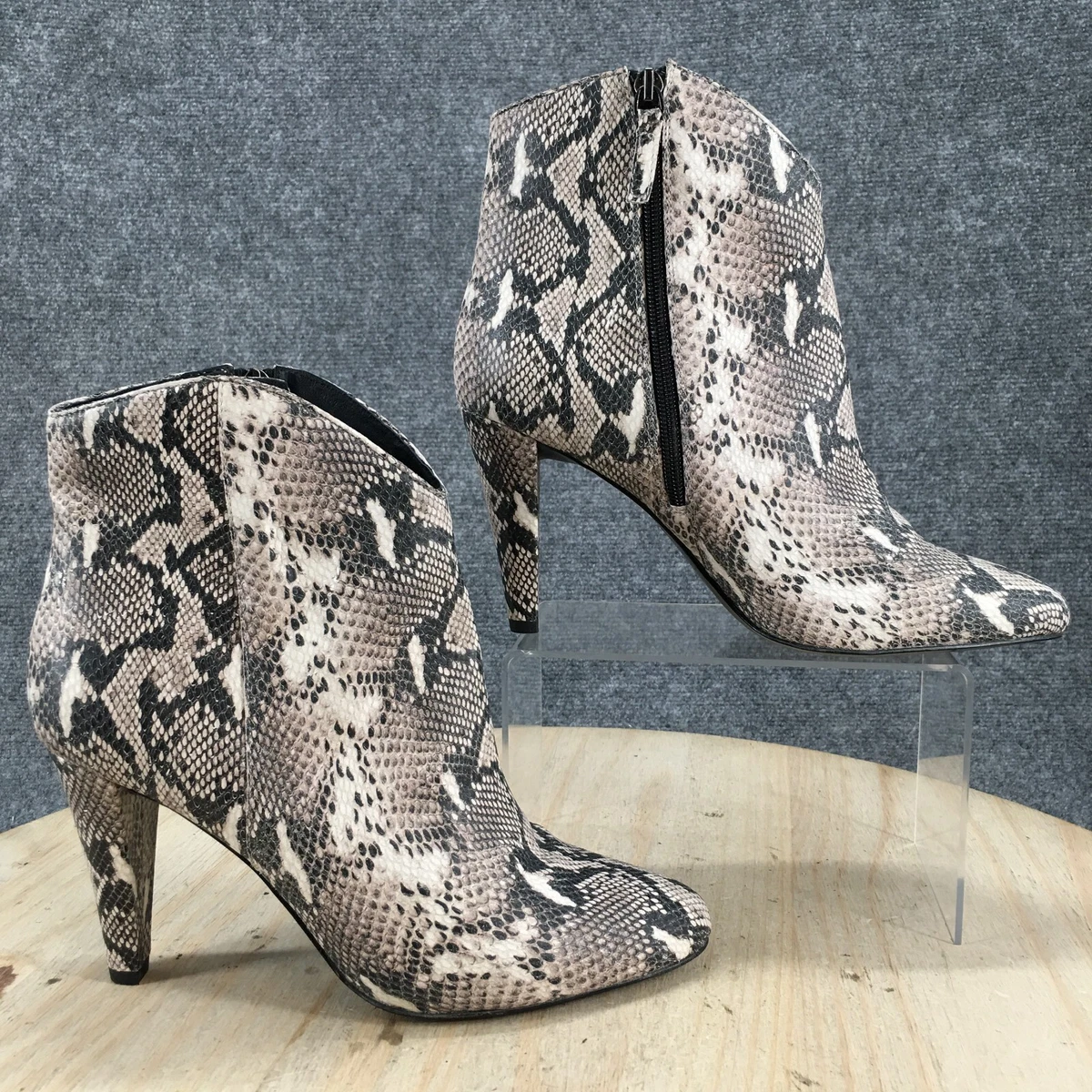 Halogen snakeskin store boots