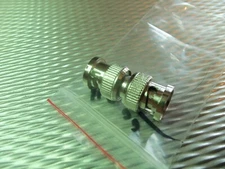 (1) BNC Male To BNC Male RF Connector Antenna Coaxial Adapter