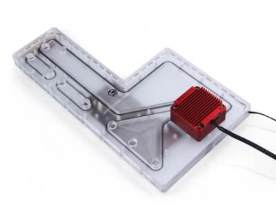 Bykski Distro Plate For Cooler Master Cosmos II - Frosted PMMA w/ 5v Addressa...