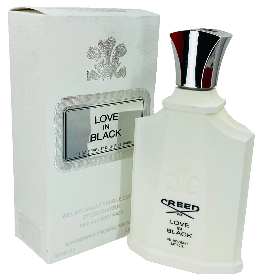NUEVO Gel de ducha Creed Love In Black lavado para cabello y cuerpo 6,8 oz nuevo en caja Foto 2 de 4