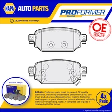 Brake Pads Set fits MAZDA 3 2.2D Rear 13 to 19 Proformer BAY02643ZA Quality