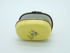 New French Limoges Trinket Box Cute Dalmatian Dog Puppy on Yellow Box — photo 4