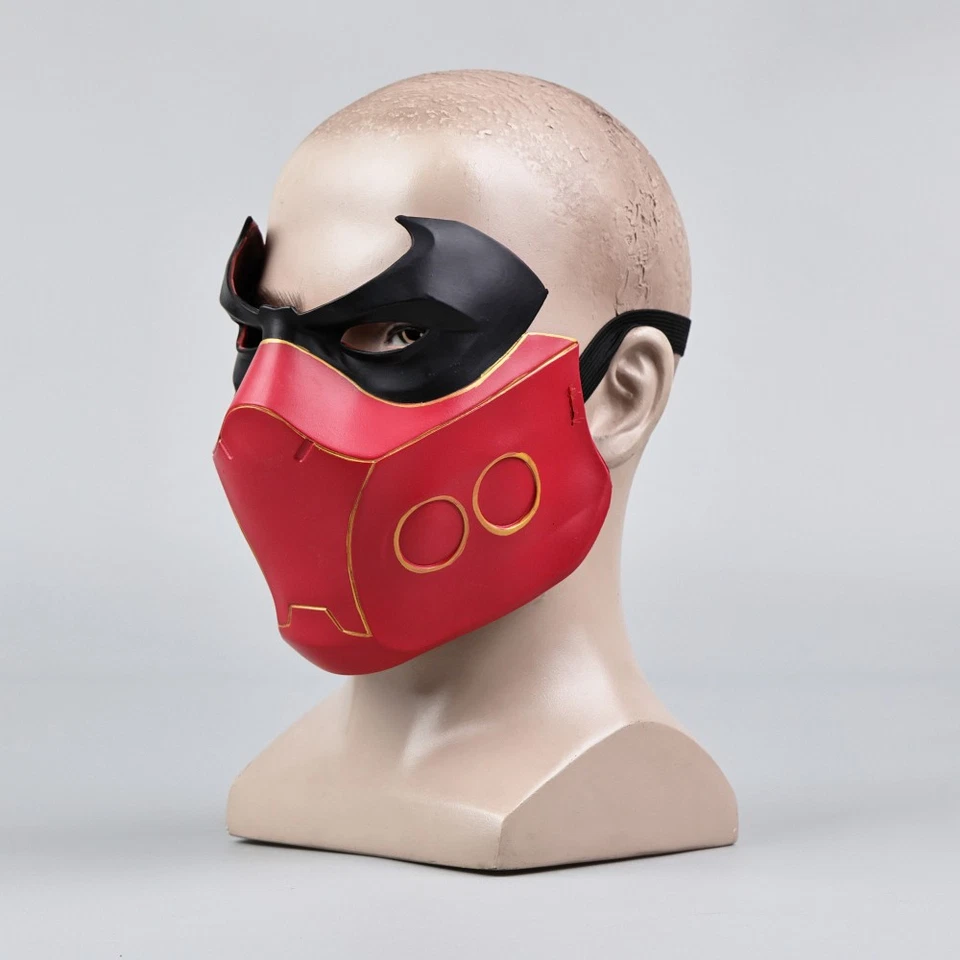 Cosplay Batman Red Hood Robin Jason Todd Masks Superhero Halloween Mask Props - Image 3 of 4