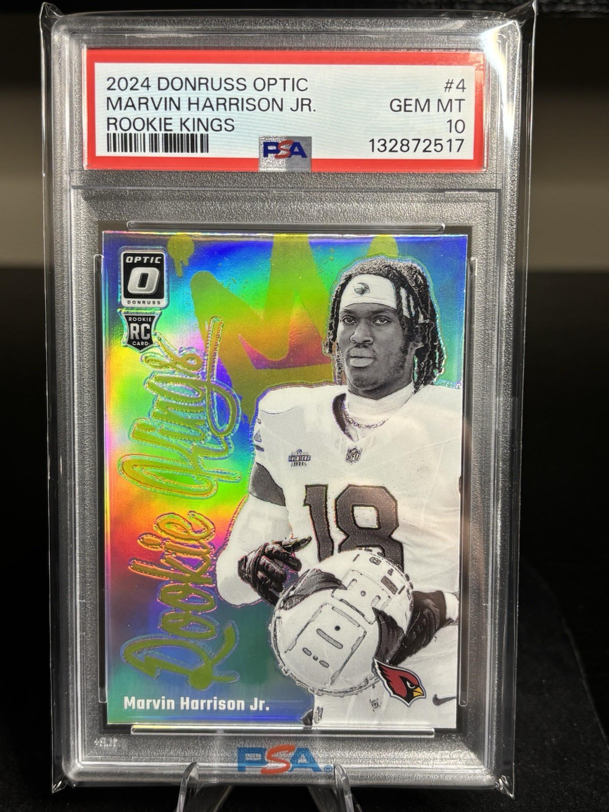 2024 Panini Donruss Optic - Rookie Kings SSP Marvin Harrison Jr. #4 (RC) PSA 10