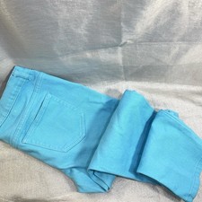 JOE FRESH Slim Turquoise Capri Denim Pants Women's Size 4