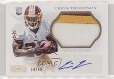2013 Panini National Treasures Gold Materials 18/49 Chris Thompson #259 Auto 4wf