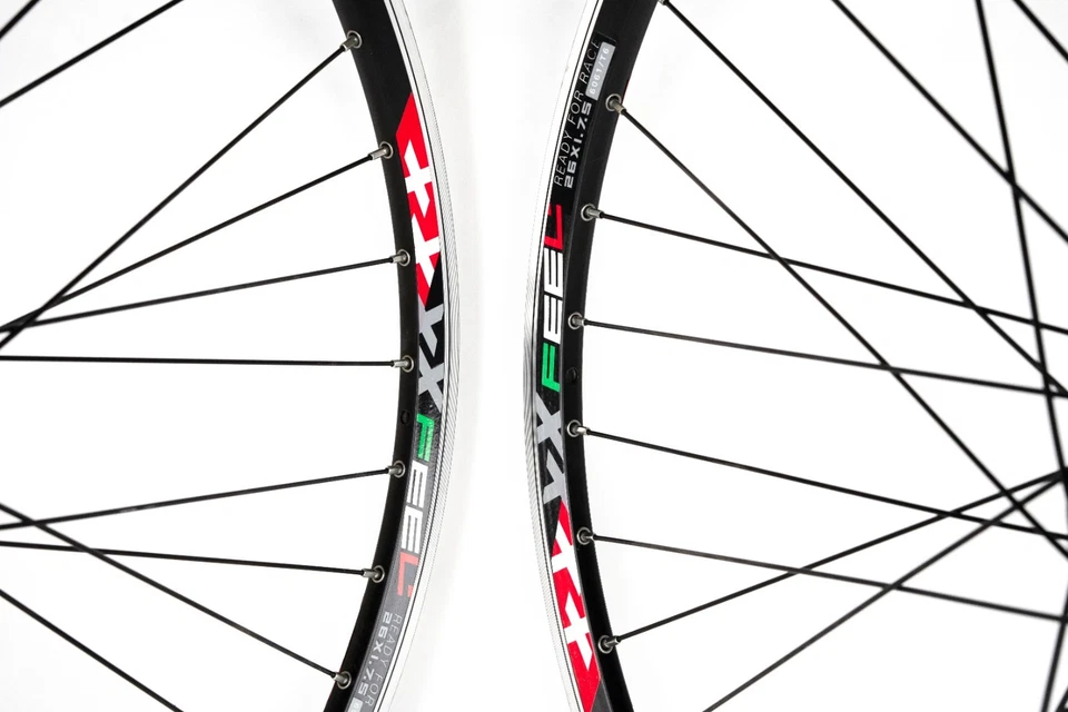 Set ruote MTB BOX 26" x 1.75 Shimano 8/9/10 v, Pista V‑brake e flap inclusi - Image 2 of 4