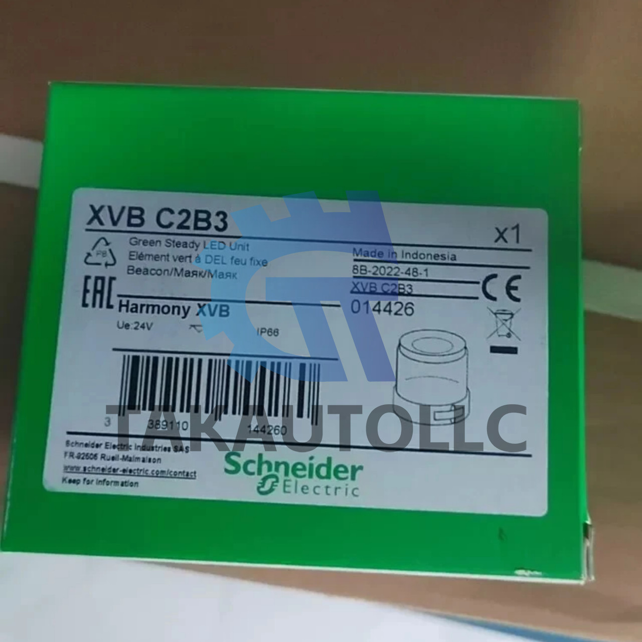 New Original SCHNEIDER ELECTRIC XVBC2B3 Warning Light In Box