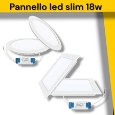 FARETTO LED PANNELLO LED 18W ALTISSIMA QUALITA' INT 205MM CON 3 TONALITA' DI LUC