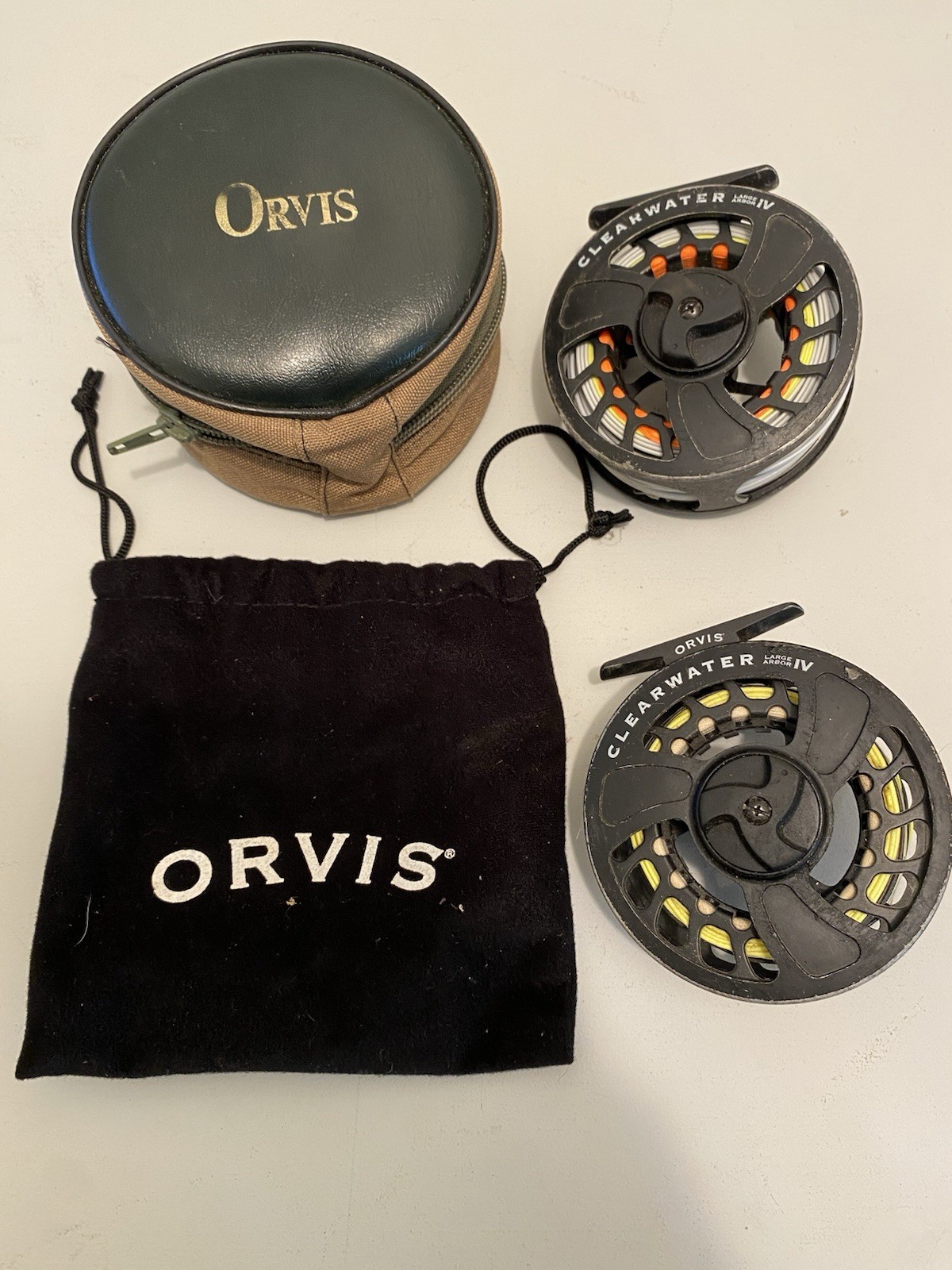 Lot Of 2 Orvis Clearwater IV Large Arbor Fly Fishing Reels