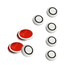 Car Bumper Anti Collision Stickers, Body Rubber Scratch Guard 10 PCS White