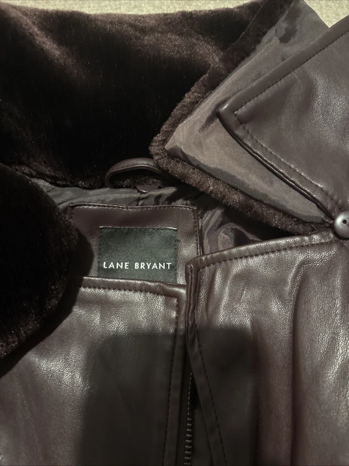 Chaqueta de cuero Lane Bryant talla 18 Foto 2 de 4