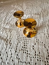 2 BMF Kerzenhalter  24 Karat vergolde Bremer Silberwarenfabrik