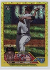 2023 Chrome Update Yellow Mini-Diamond Refractor 24/75 Peyton Battenfield 0hr