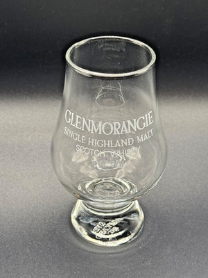 Glenmorangie Single Malt Scotch Etched Official Glencairn Glass - New