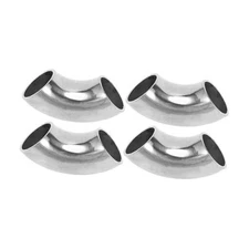  4 Pcs 90 Degree Mandrel Bend Elbow Car Modified Exhaust Pipe Tubing 1.25" OD