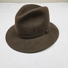 Vintage Bollman Hat Mens Medium The Natural Outoor Fedora Wool USA Made Heritage