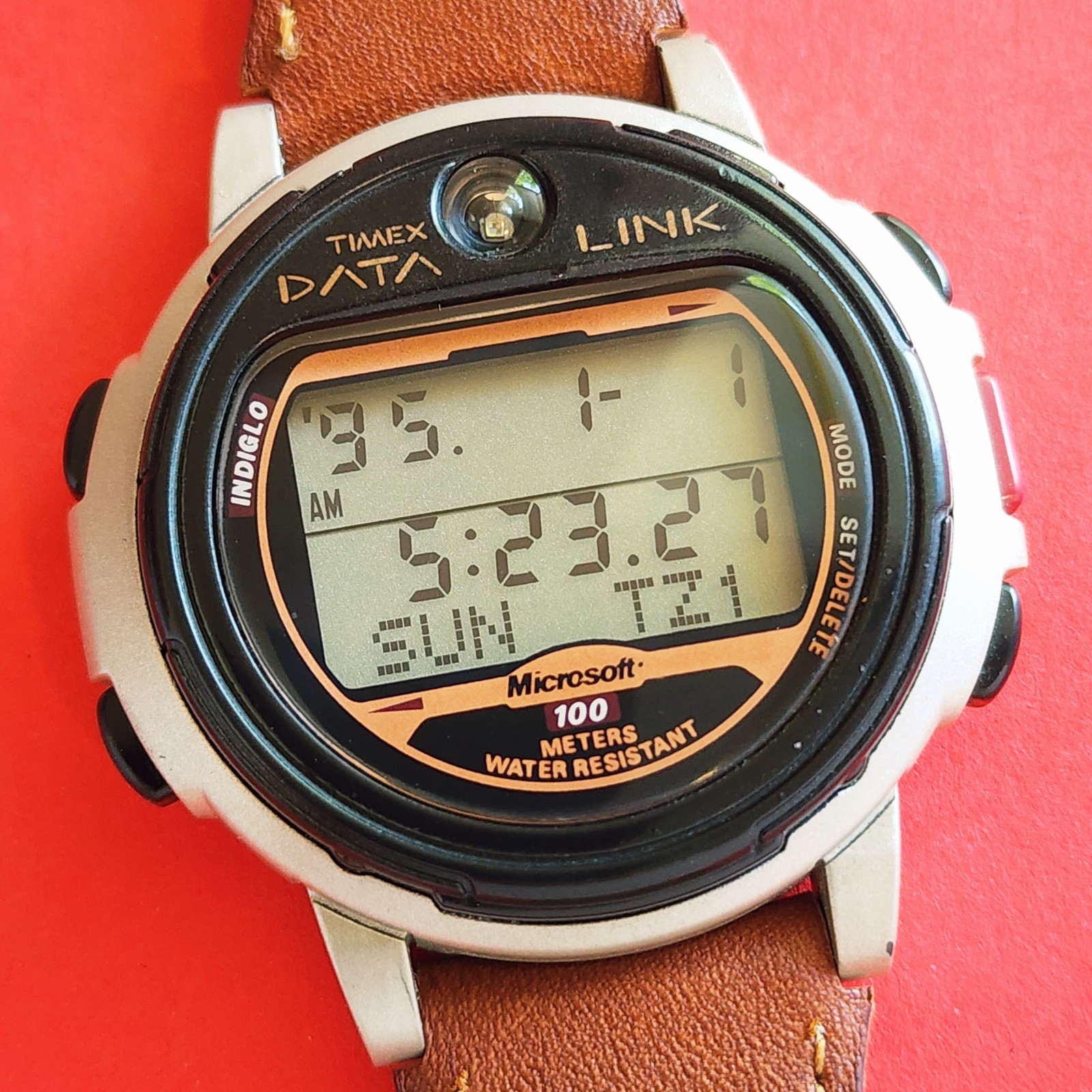 Timex Microsoft Data Link Watch Rare Memory Indig… - image 1
