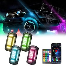 Rock Lights for Trucks RGB LED Rock Lights with App/Remote 4 Pods