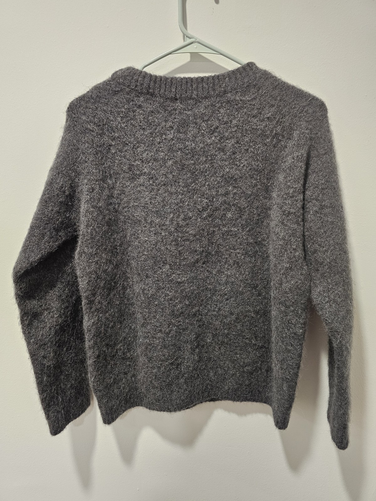 Sezane Amiel  Pullover Sweater Wool Dark Grey XS … - image 5