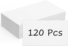 120 Pcs Blank Business Cards, 2X3.5In Small Index Cards, 350GSM Thick White Blan