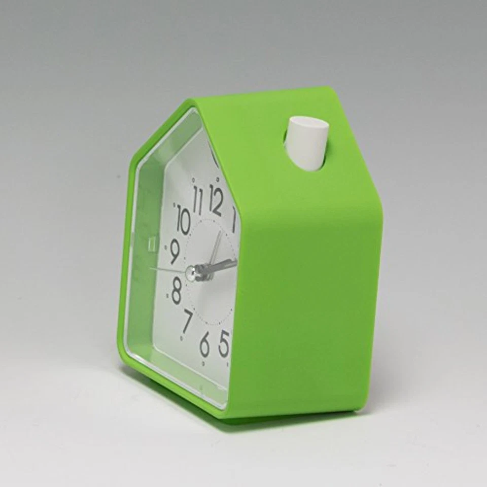 Seiko Clock Alarm Clock Nature Sound Analog Switchable Alarm PYXIS Pixis Green N - Image 3 of 4