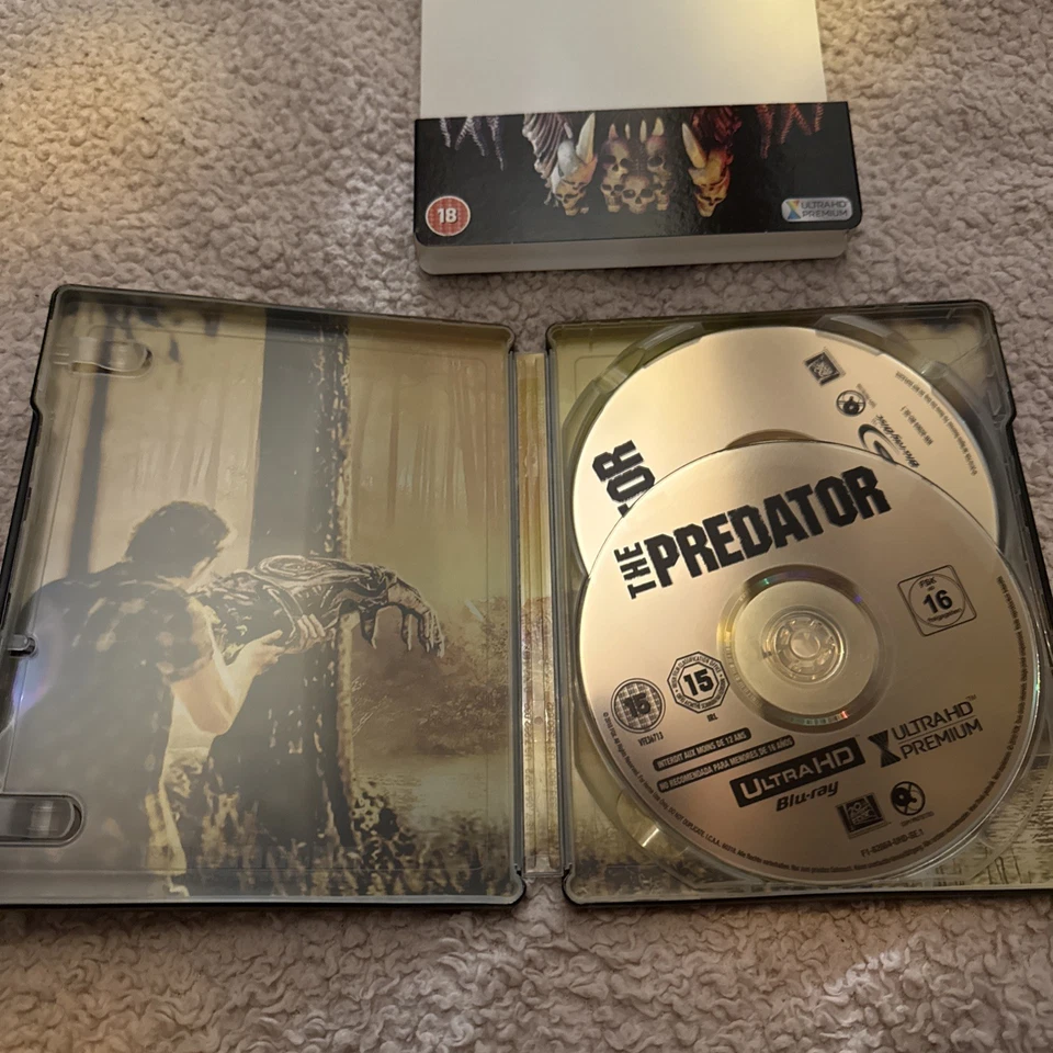 THE PREDATOR - UK EXCLUSIVE 4K + BLU RAY STEELBOOK - NEW & SEALED - Image 3 of 3