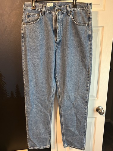 Carhartt B17 DST Relaxed Fit Tapered Leg Jeans Herren 36+34 Medium Wash Workwear - Bild 4 von 7