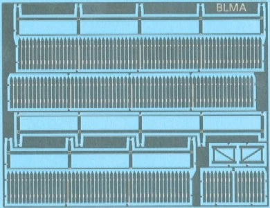 BLMA Models 4200 HO Scale Picket Fence 70 Linear Scale Feet with Gates - Image 2 of 2