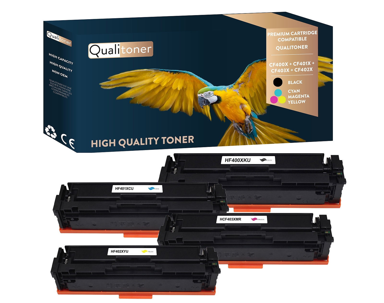 Toners pour HP CF400X multipack recharge encre haute capacité imprimante laser