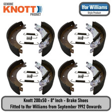 Genuine Knott Brake Shoe Kit for Ifor Williams Box Van BV105G
