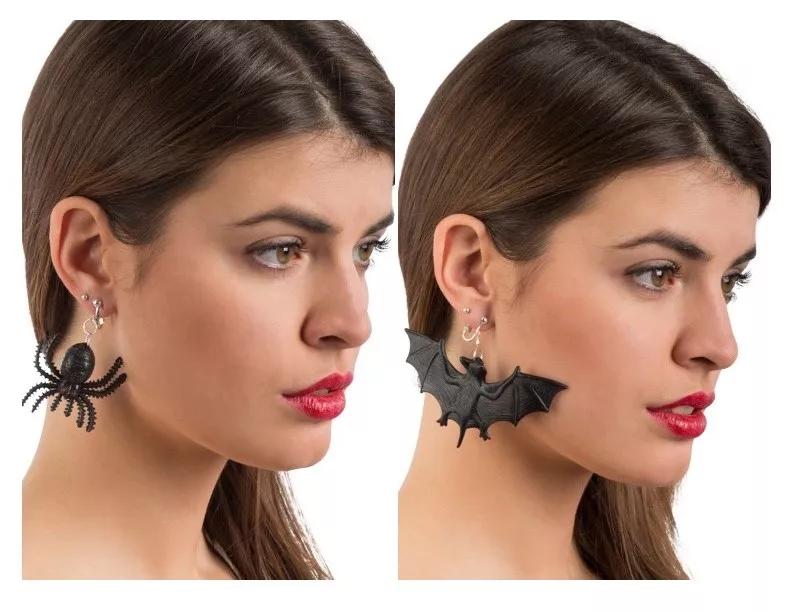 Black costume sale earrings