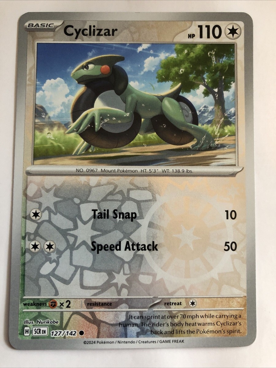 Pokémon TCG Stellar Crown Cyclizar Reverse Holofoil 127/142