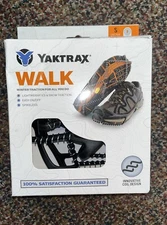 Yaktrax Walker Traction Cleats for Snow and Ice Black Small 08601