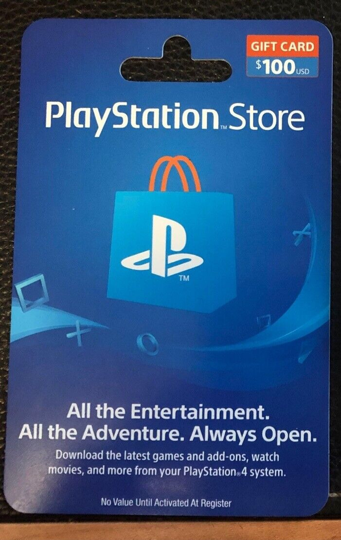 New Sony PlayStation Network PSN 100 Dollar USD Gift Card PS5 PS4