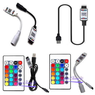 RGB LED controller Bluetooth-compatible,24key Remote control For RGB LED stirp