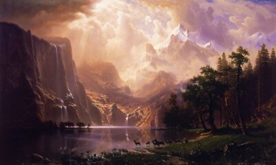 Sierra Nevada Berge Vintage Kunst Retro Wand Poster Drucke Wohndeko