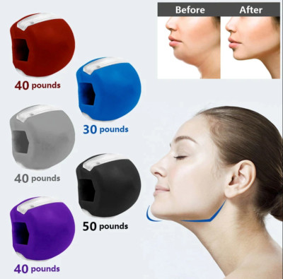Food-grade Silica Gel Jaw Exercise Line Ball Muscle Training Fitness Ball Neck